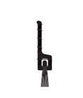 DraftSeal DS110A3 36" Door Bottom Sweep with Black Pile Insert - Extruded Aluminum Mill 