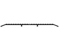 DraftSeal DS1100HA108 1/2" x 11" x 110" 2 Piece Extra Wide Heavy Duty Threshold - Extruded Aluminum Mill 