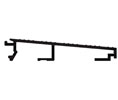 DraftSeal DS1113A150 3” x 150” Sill Extension for Inswing Sill Pre-Hung Door Application - Extruded Aluminum Mill 