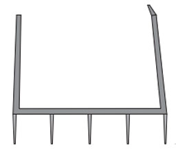 DraftSeal DS127B36 36" PVC Door Shoe for Fixed Oak Or Vinyl Top Inswing Sills - Brown