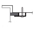 DraftSeal DS130CR7 1/7 ft Jamb Weatherseal with Sponge Neoprene Insert - Extruded Aluminum Clear Anodized
