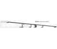 DraftSeal DS1312DOAK109 13-1/2” x 109” Sill Inswing with Fixed Oak Top - Bronze Anodized 