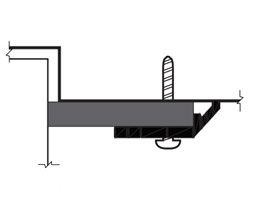 DraftSeal DS132CR18 1/4 ft x 2/7 ft Jamb Weatherseal with Sponge Neoprene Insert - Extruded Aluminum Clear Anodized