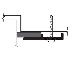 DraftSeal DS134CR19 1/3 ft x 2/8 ft Jamb Weatherseal with Sponge Neoprene Insert - Extruded Aluminum Clear Anodized