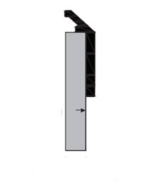 DraftSeal DS135C180 180" Door Bottom Sweep with Rubber Insert - Extruded Aluminum Clear Anodized