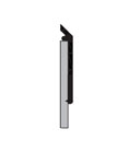 DraftSeal DS138C144 1/12 ft Door Bottom Sweep with Rubber Insert - Clear Anodized 