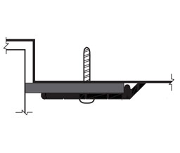 DraftSeal DS139CR9 1 x 108” Jamb Weatherseal with Sponge Neoprene Insert - Extruded Aluminum Clear Anodized