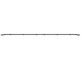 DraftSeal DS14000A108 1/4" x 14" x 110" 2 Pieces Low Rise Extra Wide Threshold - Extruded Aluminum Mill