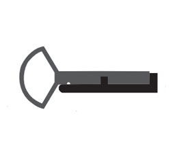 DraftSeal DST43BL 90" Replacement TPE Insert for DS143 Series - Black