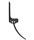 DraftSeal DS146W84R 84” Overhead, Sliding & Garage Door Bottom Weatherseal with TPE Insert - Painted White Aluminum Mill 