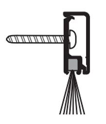 DraftSeal DS158C48 48" Door Bottom Sweep with Black Nylon Brush Insert - Extruded Aluminum Clear Anodized