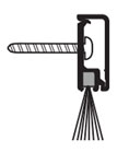 DraftSeal DS158C36 36" Door Bottom Sweep with Black Nylon Brush Insert - Extruded Aluminum Clear Anodized 