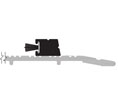 DraftSeal DS176AP108 3/8" x 5/8” x 110” Stop Strip Threshold with Pile Insert - Extruded Aluminum Mill 