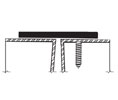 DraftSeal DS188-2PS120 3/16" x 2" x 120" Overlapping Flat Bar Astragal - Prime Coated Steel 