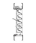 DraftSeal 1900A12X12 12" x 12" Adjustable Non-Vision Louver with Z- Blade - Gray Prime Baked on Powder Coat 
