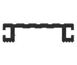 DraftSeal DS201D36 1/2” x 1-3/4” x 36.5" Thermally Broken Threshold Component - Bronze Anodized