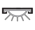 DraftSeal DS234AT36 36” Door Shoe with TPE Insert - Extruded Aluminum Mill