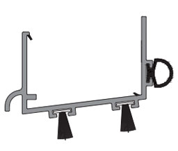 DraftSeal DS2700B48 48" PVC Door Shoe for Outswing Millennium Series Sills - Brown