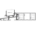 DraftSeal DS2758AVB150 150" Sill Outswing for 6-9/16” Jamb with PVC Interior Threshold and 2 Wood Inserts - Brown - Extruded Aluminum Mill 