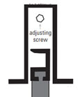 DraftSeal DS336AN24 24" Mortise Application Automatic Door Bottom with Black Neoprene Insert - Extruded Aluminum Mill 