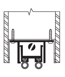 DraftSeal DS344AN42 42" Automatic Door Bottom with Neoprene Insert - Extruded Aluminum Mill
