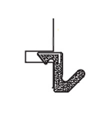 DraftSeal DS416B 36" Kerf Inserted Gasket Seal For Windows or Doors - Brown