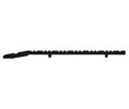DraftSeal DS5555D108 1/4" x 5" x 110" Low Rise Half Threshold - Bronze Anodized 