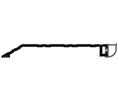 DraftSeal DS444AV144 147" Bumper Threshold with Grey Vinyl Insert - Extruded Aluminum Mill
