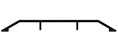DraftSeal DS505A108 1/2” Rise x 5" x 110" Threshold - Extruded Aluminum Mill 