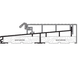 DraftSeal DS657AVBL150 6-5/8" x 150" Sill Outswing with Interior Fixed Vinyl Top - Black - Extruded Aluminum Mill