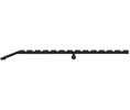 DraftSeal DS666HA72 1/2" x 6" x 73" Heavy Duty Half Threshold - Extruded Aluminum Mill