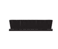 DraftSeal DS672BL 1" x 2" Adhesive-Backed Corner Seal Pad - Black Pile