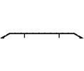 DraftSeal DS700A108 1/2” Rise x 7" x 110" Threshold - Extruded Aluminum Mill 