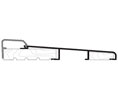 DraftSeal DS738AV32 7-3/8" x 32-3/16” Sill Inswing with Fixed Vinyl Top - Extruded Aluminum Mill 