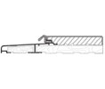 DraftSeal DS778AOAK150 7-7/8” x 150” Sill Outswing with Interior Fixed Oak Top - Extruded Aluminum Mill 