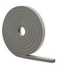 DraftSeal DS831R 3/16” x 3/8" x 16.5 ft. Open Cell Polyurethane A/B Weatherseal Tape - Grey 