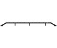 DraftSeal DS800HA84 1/2” Rise x 8" x 85" Heavy Duty Threshold - Extruded Aluminum Mill 