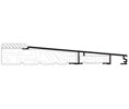 DraftSeal DS814AOAK109 8-1/2” x 109 Sill Inswing with Fixed Oak Top - Extruded Aluminum Mill 