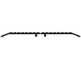 DraftSeal DS900HA108 1/2" x 9" x 110" 2 Piece Extra Wide Heavy Duty Threshold - Extruded Aluminum Mill 