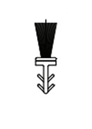 DraftSeal DSP108-35BL 5/16” Kerf Inserted Black Fin-Pile Weatherseal