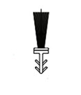 DraftSeal DSP108-50BL 1/2” Kerf Inserted Black Fin-Pile Weatherseal