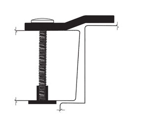 DraftSeal DS179SS120 120" Pre-Drilled Offset Security Astragal - Satin Stainless Steel 