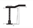 DraftSeal DS179PS120 120" Pre-Drilled Offset Security Astragal - Prime Coated Steel 