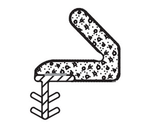 DraftSeal DS417BL 96" Kerf Inserted Gasket Seal For Windows or Doors - BLACK