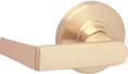 Schlage ND10S RHO 605 Passage Lockset with Rhodes Lever - Polished Brass