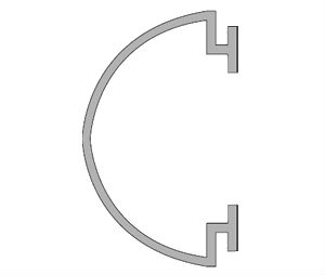 Pemko E6BL 12" Replacement Neoprene - Black