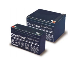 Eagle-Picher CF6V12 Eagle-Picher Carefree Exit and Emergency Light Battery - 6 V, 12 AH
