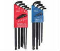 Eklind 269-13122 Eklind® Tool Ball-Hex-L Stubby Key Sets - Blue, Red Handle Color 