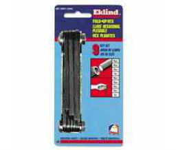 Eklind 269-20911 Eklind® Tool Inch Fold-Up Hex Key Sets - 9 per fold-up
