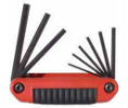 Eklind 269-25911 Eklind® Tool Ergo-Fold Hex Key Sets - Red Handle Color - 9 per set